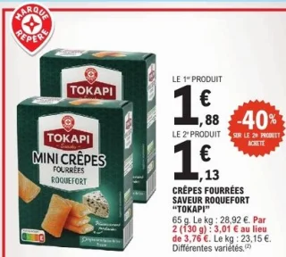 Crêpes fourrées saveur Roquefort "TOKAPI"