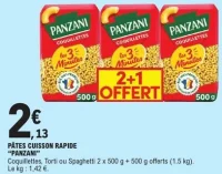 Pâtes cuisson rapide Panzani
