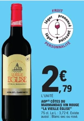 AOP Côtes du Marmandais vin rouge "La Vieille Église"