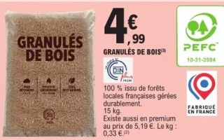 Granulés de bois