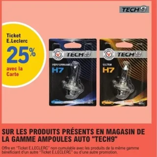 Gamme ampoules auto Tech9