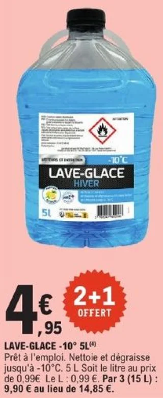 Lave-glace -10° 5L