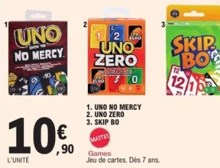 Jeu de cartes Uno / Skip Bo Mattel Games