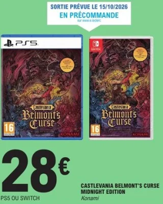 Jeu vidéo Castlevania Belmont's Curse Midnight Edition Konami (PS5 ou Switch)