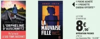 Opération Poches J'ai Lu - Livres poche (L'orpheline d'Auschwitz, La mauvaise fille)