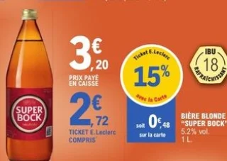 Bière blonde Super Bock