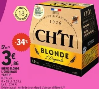 Bière blonde L'Originale CH'TI