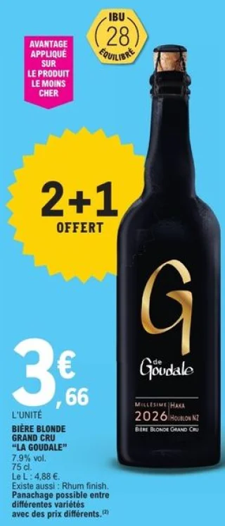 Bière blonde Grand Cru La Goudale