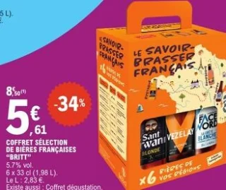 Coffret sélection de bières françaises "Britt"