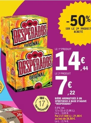 Bière aromatisée Desperados