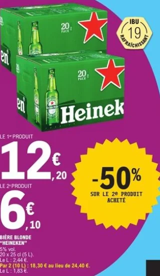 Bière blonde Heineken