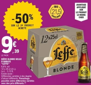 Bière Blonde Belge d'Abbaye "Leffe"