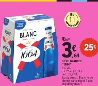 Bière blanche 1664