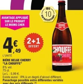 Bière belge cherry "La Chouffe"