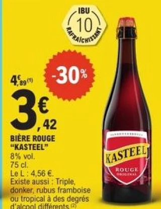 Bière rouge "Kasteel"