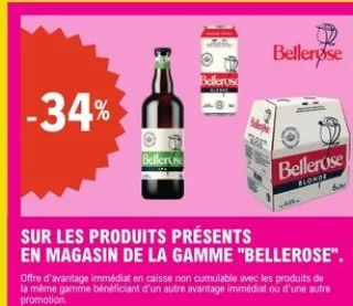 Gamme de bières Bellerose