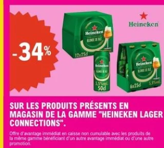 Gamme de bières Heineken Lager Connections