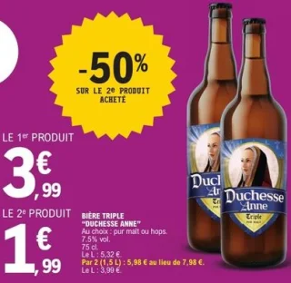 Bière triple Duchesse Anne