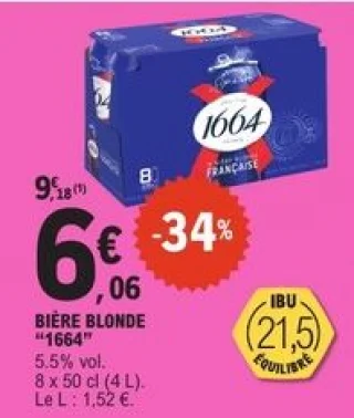 Bière blonde 1664