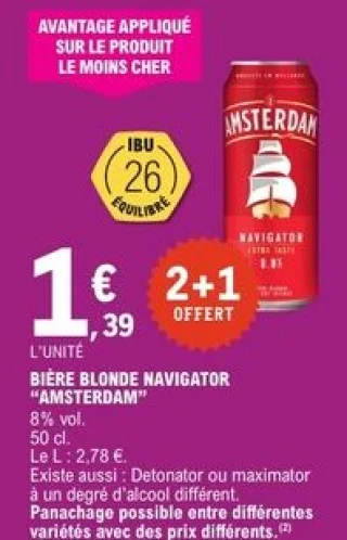 Bière blonde Navigator Amsterdam