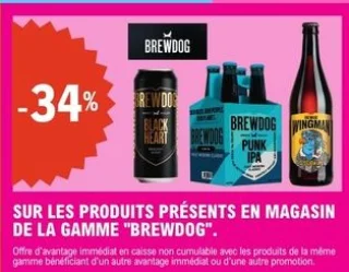 Produits de la gamme Brewdog