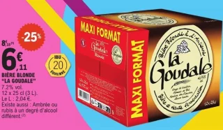 Bière Blonde La Goudale 7,2% vol.