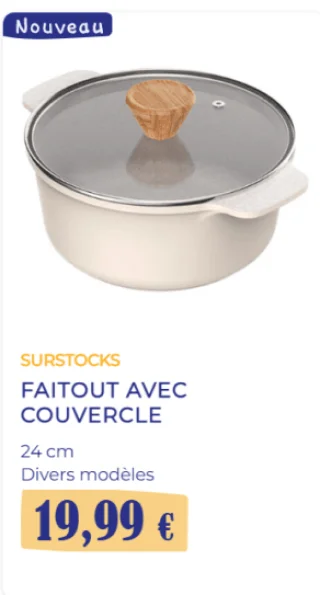 FAITOUT AVEC COUVERCLE