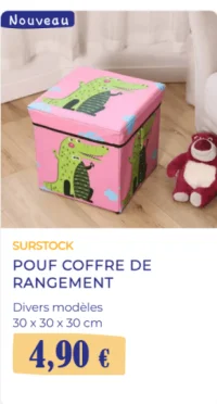 POUF COFFRE DE RANGEMENT