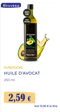 Huile d'avocat Surstocks