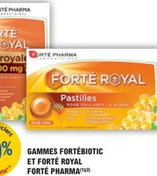Compléments alimentaires Gammes Fortébiotic et Forté Royal Forté Pharma