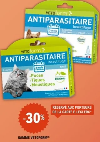 Gamme Vetoform Antiparasitaire