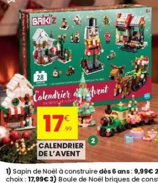 Calendrier de l'avent Brik'z briques de construction