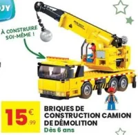 Briques de construction camion de démolition
