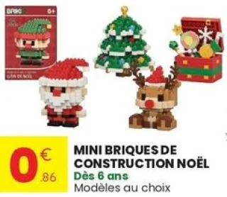 Mini briques de construction Noël Brik'z
