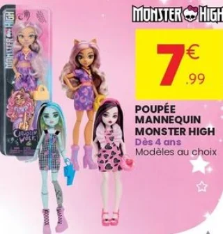 Poupée mannequin Monster High