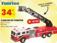 Funrise Camion de pompier 60 cm