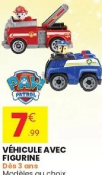 Paw Patrol Véhicule avec figurine