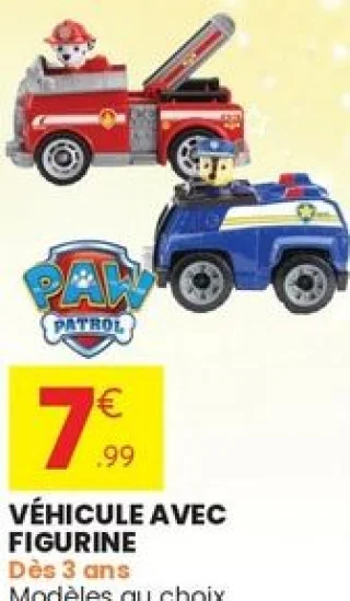 Paw Patrol Véhicule avec figurine