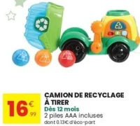 Camion de recyclage à tirer