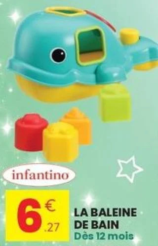La baleine de bain Infantino