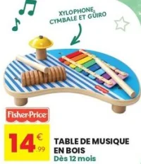 Table de musique en bois Fisher-Price