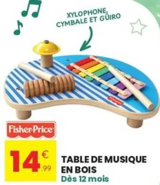 Table de musique en bois Fisher-Price