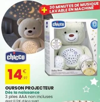 Ourson projecteur Chicco
