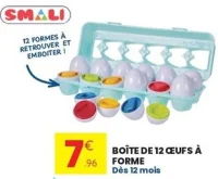 Boîte de 12 œufs à forme SMALI