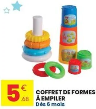 Coffret de formes à empiler