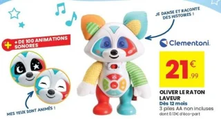 Oliver Le Raton Laveur Clementoni