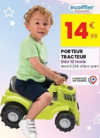 Porteur tracteur Écoiffier