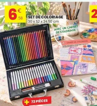 Set de coloriage 72 pièces