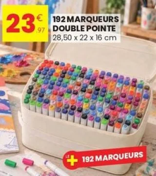 192 marqueurs double pointe