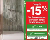 Receveurs, portes et parois Sensea Remix